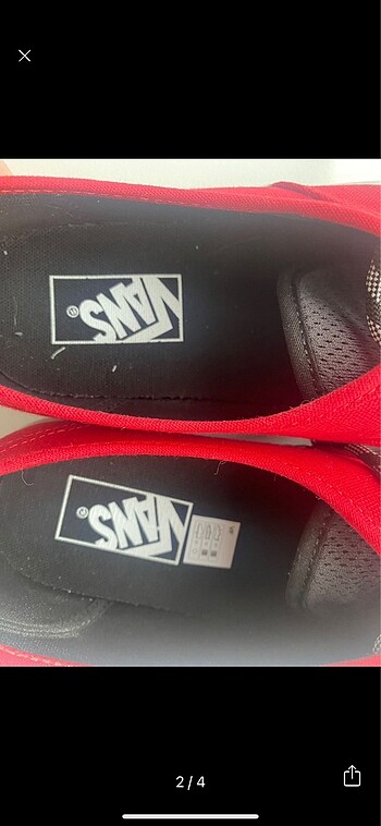 Vans Kırmızı Vans Spor Ayakkabı