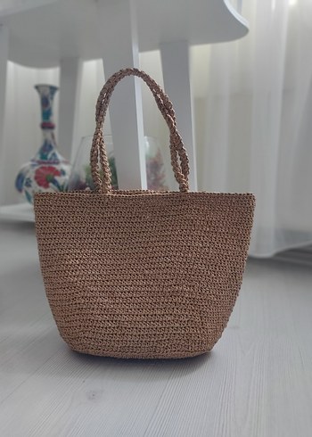 Beden çeşitli Renk Bej Örgü Kadın El Çantası
