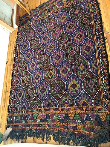 Tertemiz tarihi eser el dokuması köy halı kilim