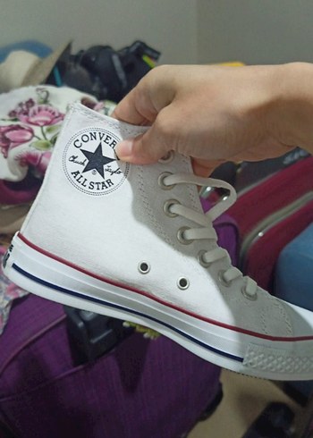 Converse Beyaz Bağcıklı Kadın Sneakers