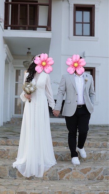 Dış çekim elbisesi