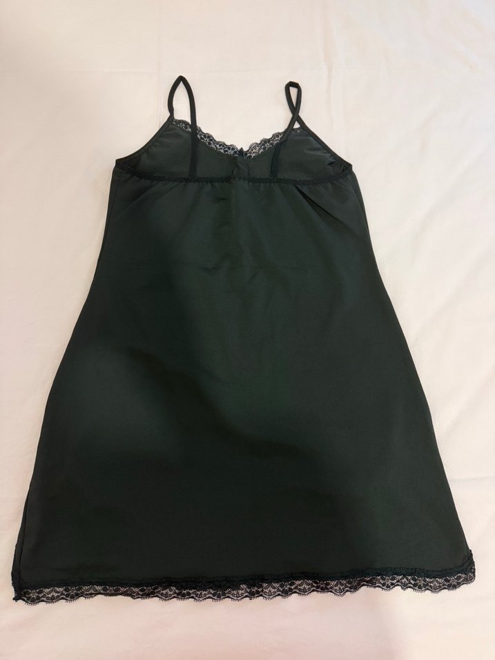 Düşük Siyah Hamile ve Emzirme Gecelik - Görsel 2