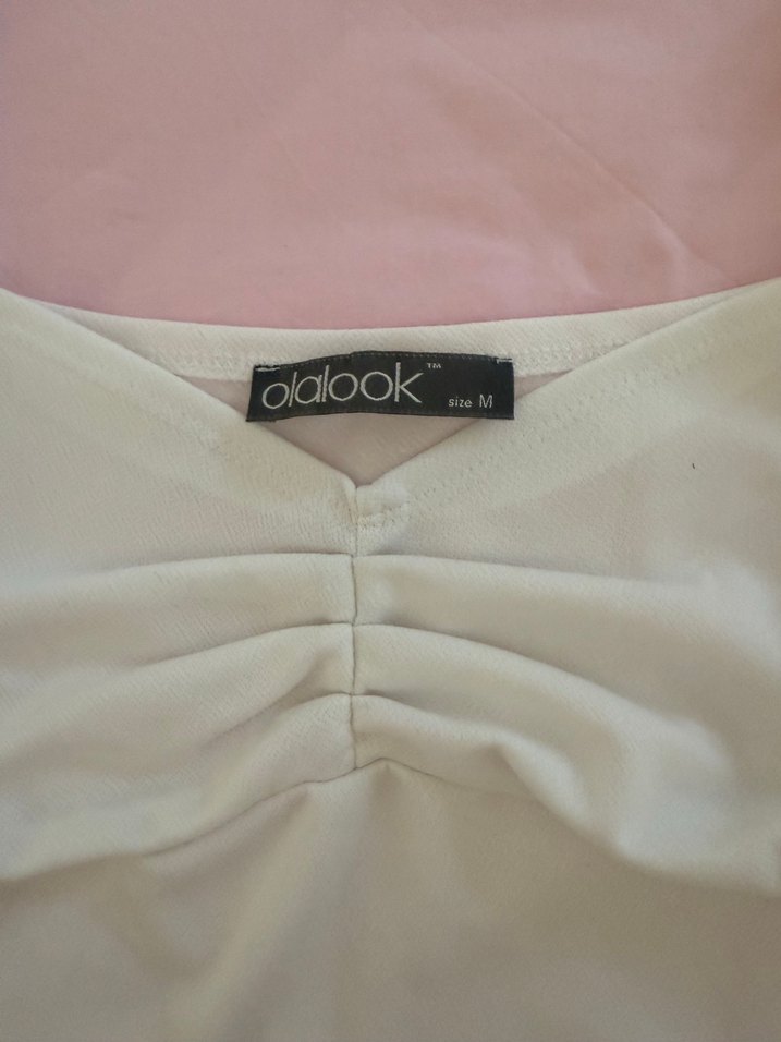 Beyaz Uzun Kollu Kadın Bluz - Görsel 3