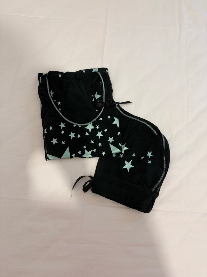 Siyah Yıldız Baskılı Mini Spor Takım - Görsel 4