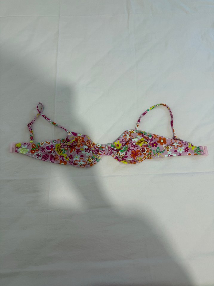 Renkli Bağlama Desenli Bohem Bikini Üstü - Görsel 2