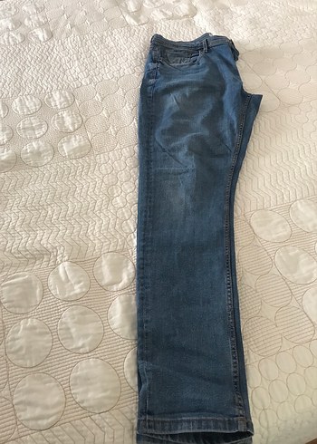 Erkek Mavi dar paça Kot Pantolon
