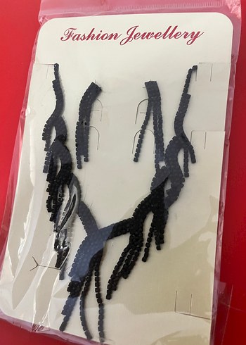 Siyah Püsküllü Gotik Nakışlı Abiye set - Görsel 3