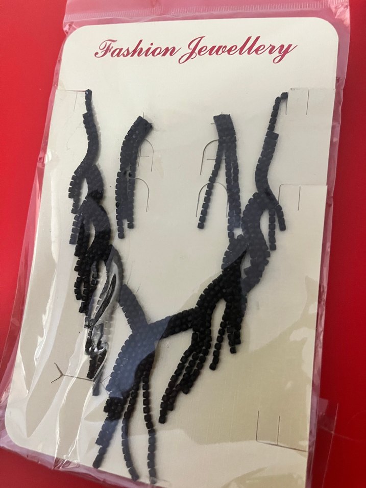 Siyah Püsküllü Gotik Nakışlı Abiye set - Görsel 3