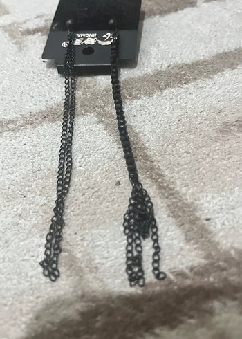 Yılan Desenli Zincir Detaylı Siyah 
 Zincir Kupe - Görsel 2