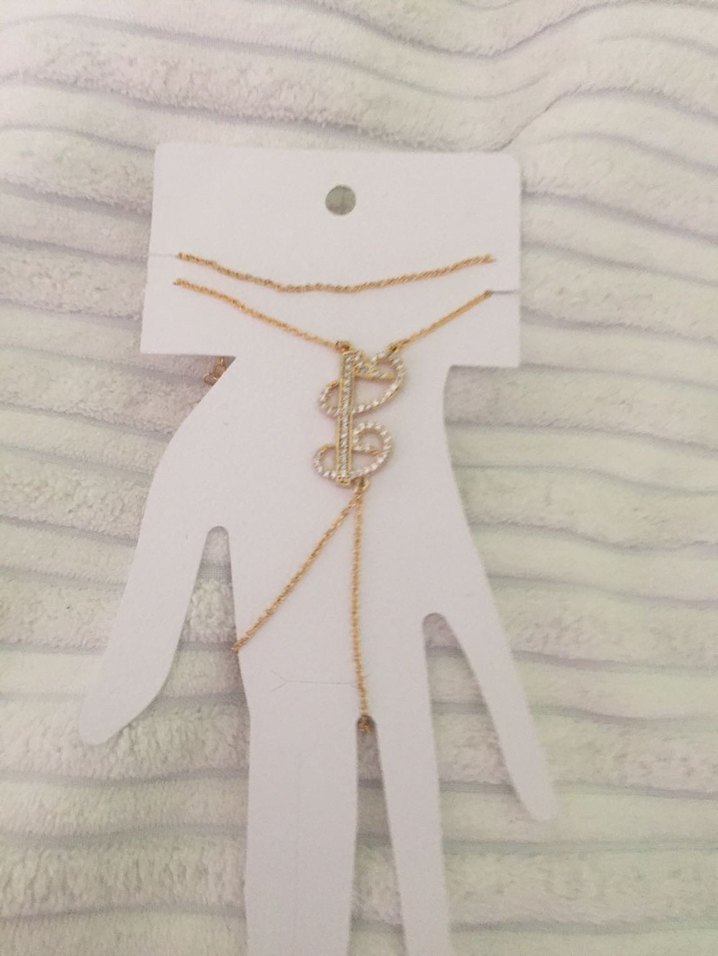 Yılan Desenli Altın Renk Zincirli Kadın El Zinciri - Görsel 2