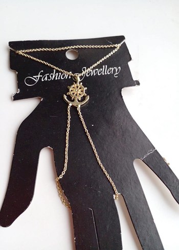 Bohem Zincir Detaylı Altın Renk Kadın El Zinciri - Görsel 2