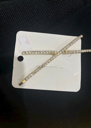 Altın Renkli Elastik Taşlı Saç Tokasi - Görsel 2