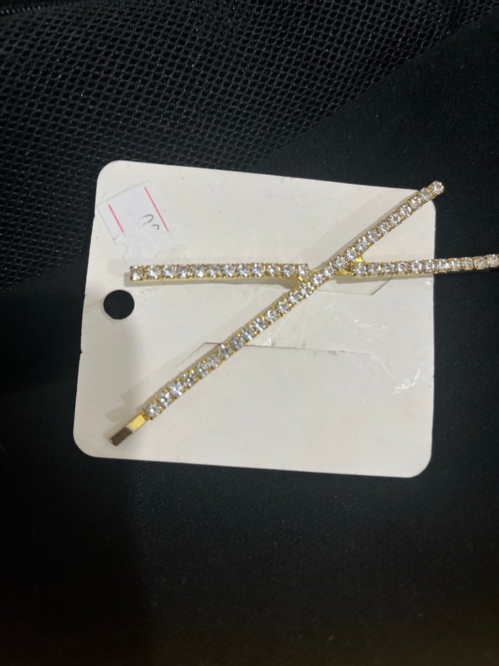 Altın Renkli Elastik Taşlı Saç Tokasi - Görsel 2