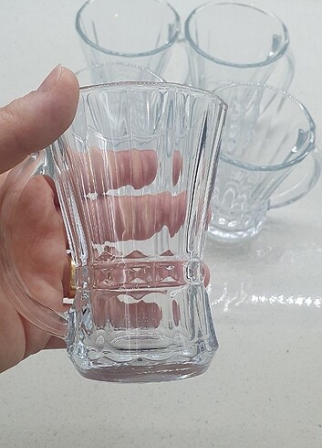 Paşabahçe Kulplu Çay Bardağı