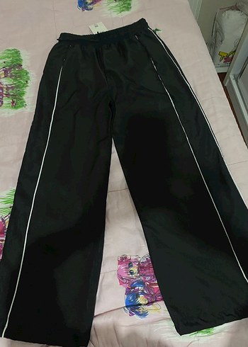 Kadın siyah paraşüt pantolon - Görsel 6