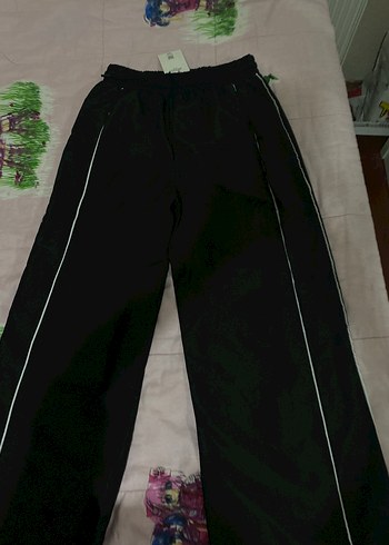 Kadın siyah paraşüt pantolon - Görsel 2