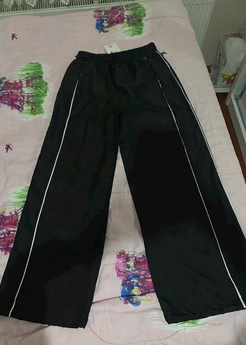 Kadın siyah paraşüt pantolon - Görsel 7