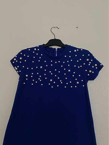 Boncuklu şık elbise - Görsel 2