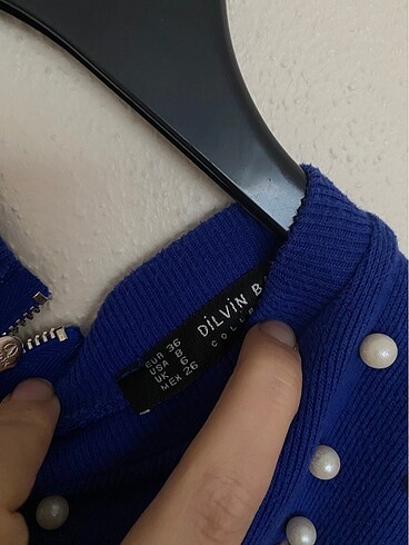 Boncuklu şık elbise - Görsel 4