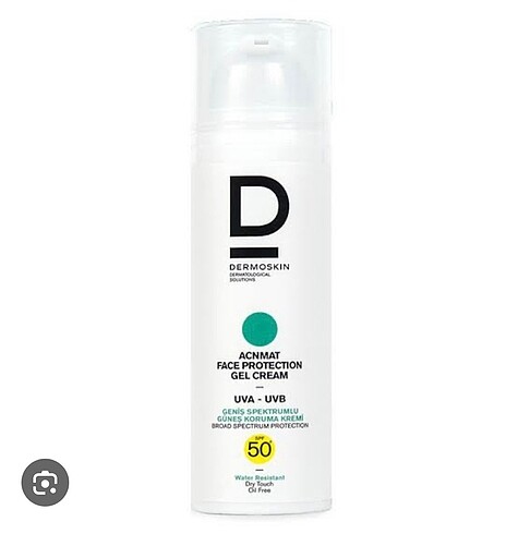 Dermoskin acn mat güneş kremi