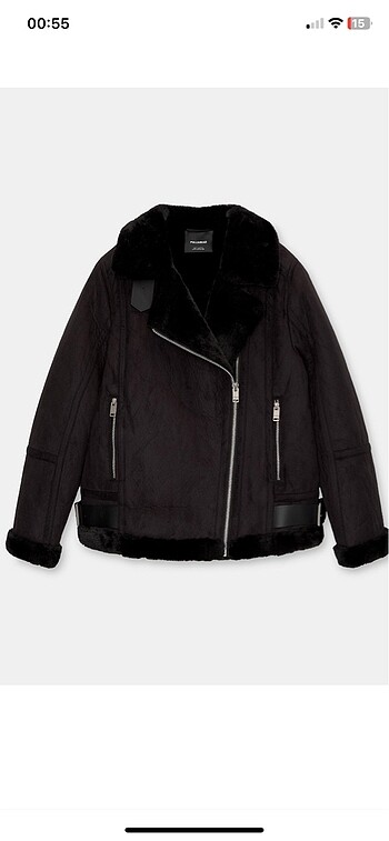 Pull and Bear Suni Yünlü Ceket