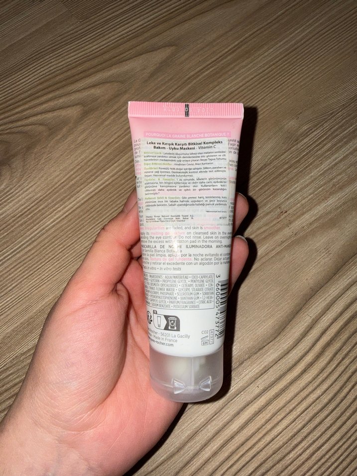 Yves Rocher Bright Botanical Leke Karşıtı Gece Maskesi 75 ml - Görsel 2