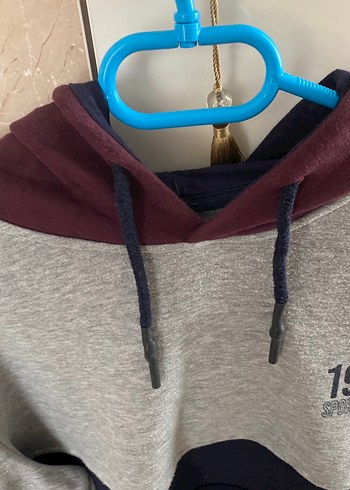 Kapşonlu erkek sweathirt - Görsel 3