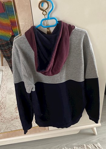 Kapşonlu erkek sweathirt - Görsel 5