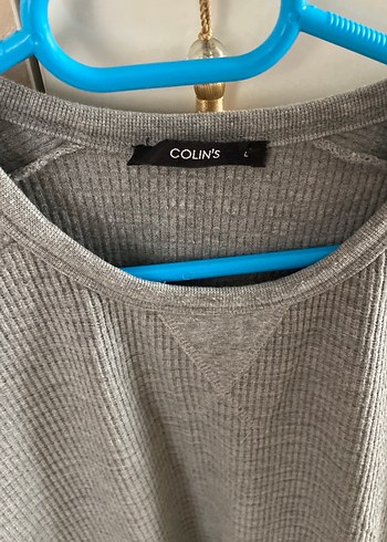 Gri Erkek Triko Uzun Kollu Sweatshirt - Görsel 3