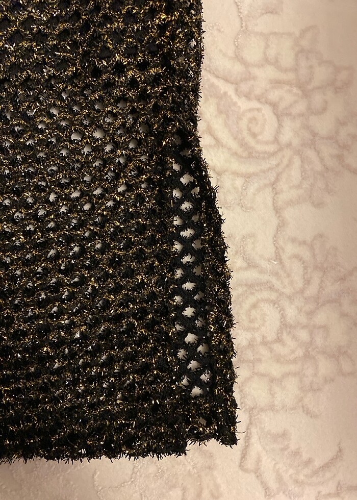 Yanı yırtmaçlı simli etek - Görsel 4