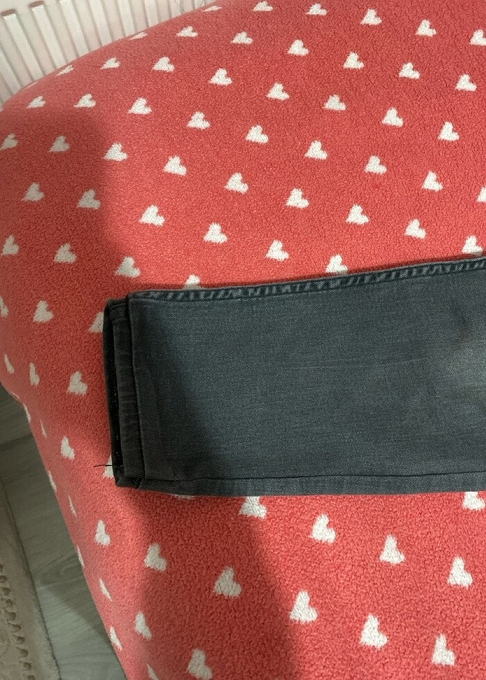 Antrasit rengi dar paça pantolon - Görsel 3