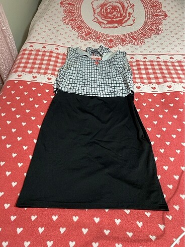 Askılı arkadan bağlamalı elbise - Görsel 3