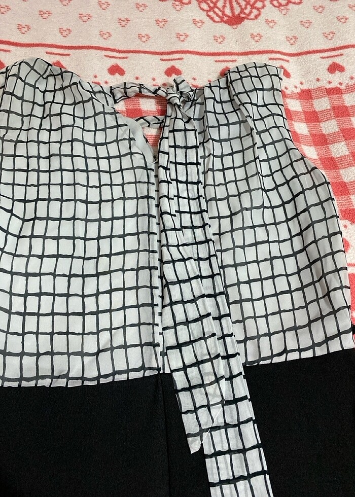 Askılı arkadan bağlamalı elbise - Görsel 5