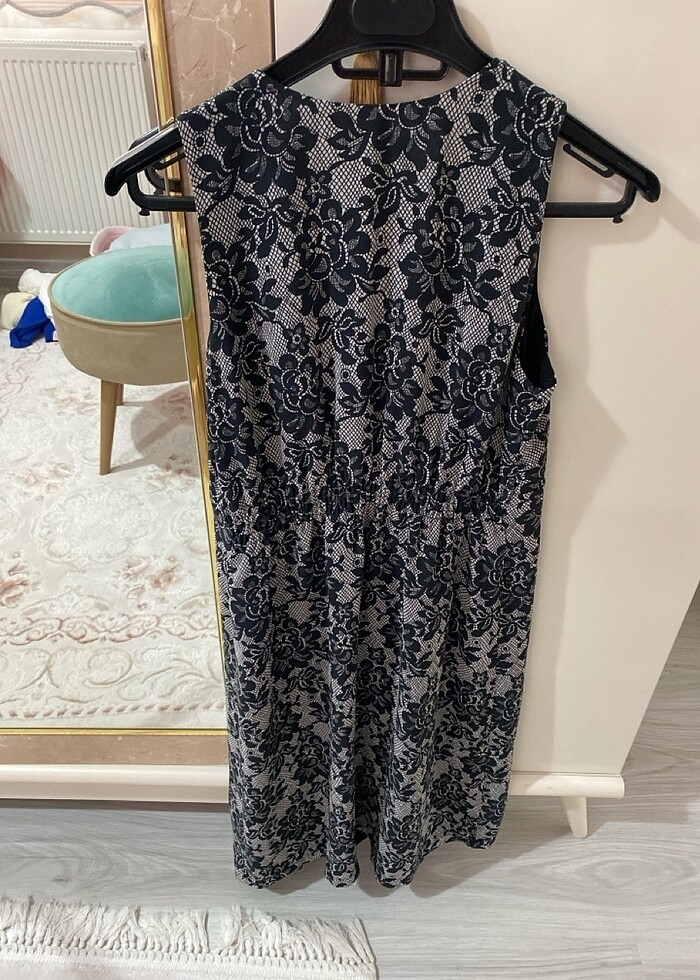 Askılı şifon elbise - Görsel 4