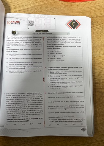 Palme TYT Türkçe Soru Föyleri - Görsel 2