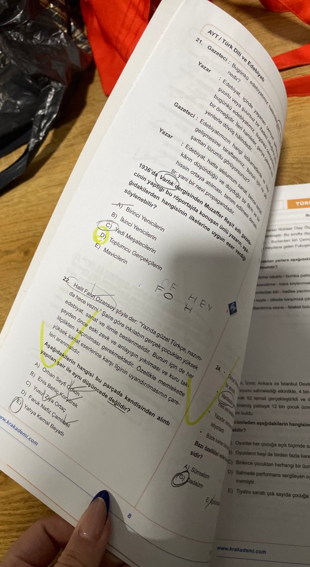 AYT Türk Dili ve Edebiyatı 10 Deneme Kitabı - Görsel 2