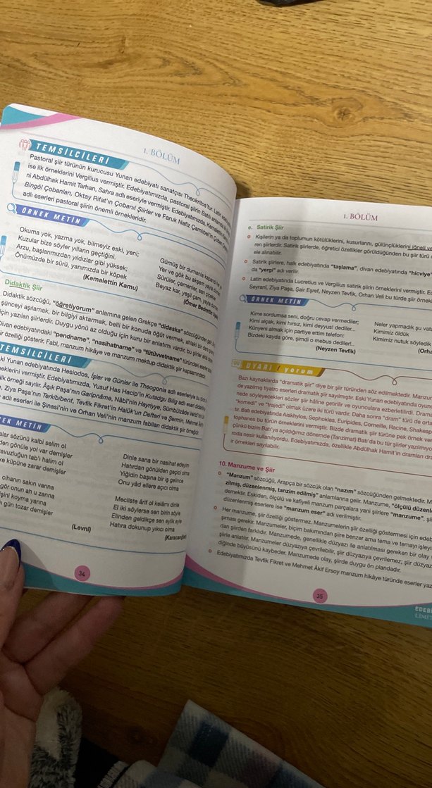AYT Edebiyat El Kitabı - Limit Yayınları - Görsel 2