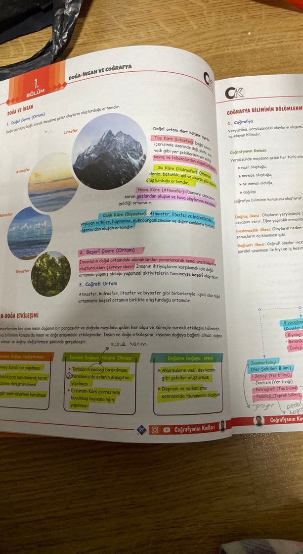TYT Coğrafya Kamp Kitabı - Coğrafyanın Kodları - Görsel 3