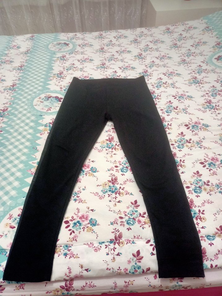 Siyah Kadın Street Wear Tayt - Görsel 2