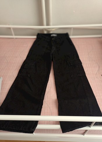 Siyah Kemerli Gevşek Kesim Kadın Jean - Görsel 3