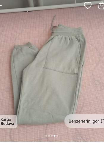 Gri Kadın Rahat Kesim Sweatpant - Görsel 4