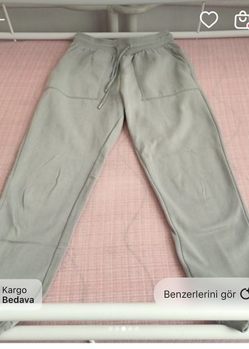 Gri Kadın Rahat Kesim Sweatpant - Görsel 2