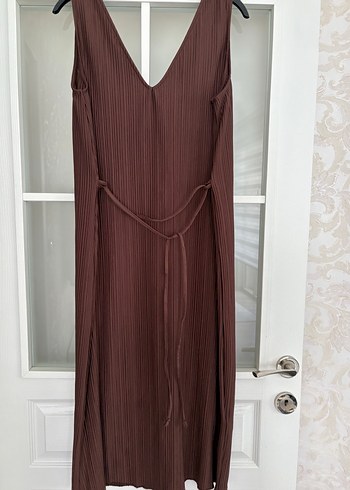 Kadın Kahverengi Piliseli Uzun Tulum - Görsel 5