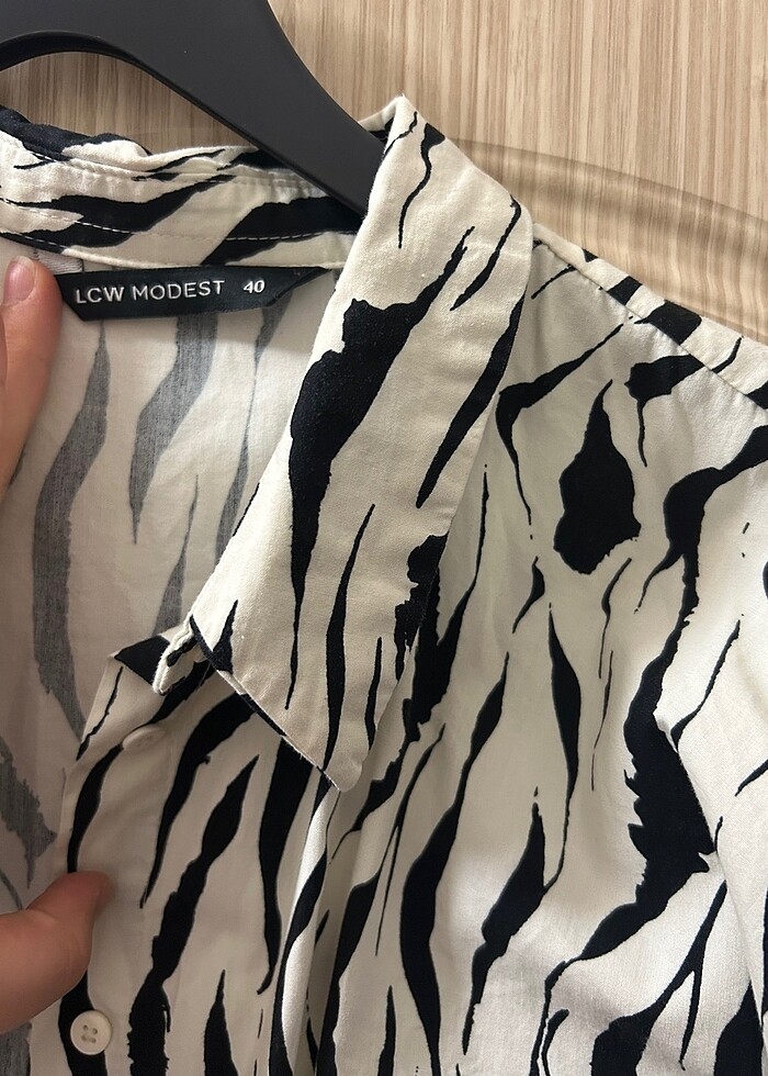 zebra gömlek - Görsel 4
