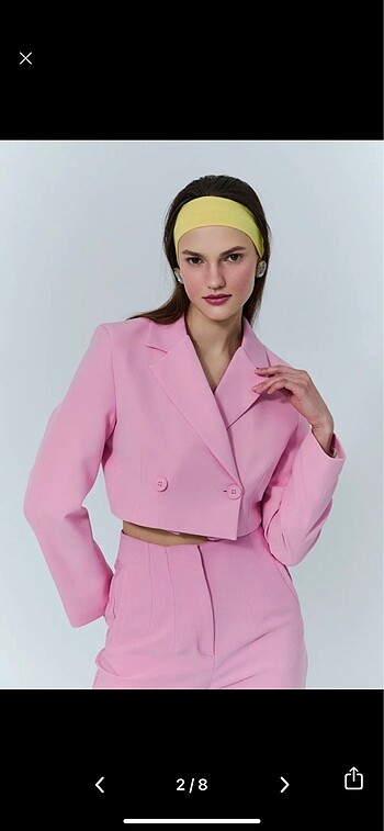 Quzu Quzu Crop Blazer Ceket