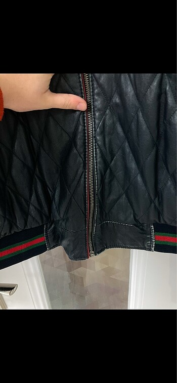 Gucci Gucci deri mont çift taraflı vintage