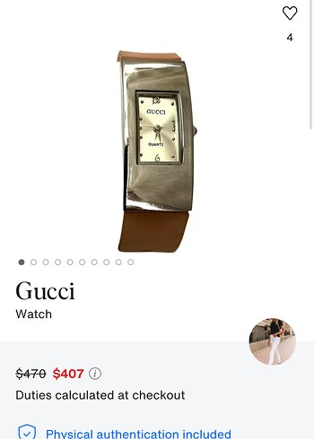 Siyah Gucci Kadın Kol Saati - Görsel 4