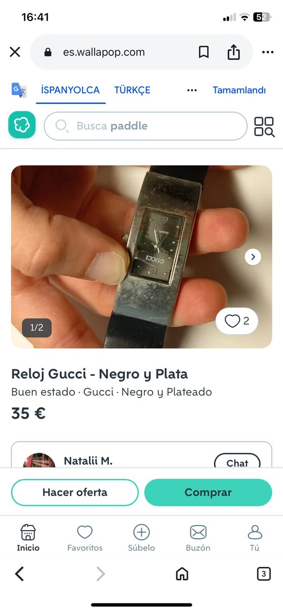 Siyah Gucci Kadın Kol Saati - Görsel 5