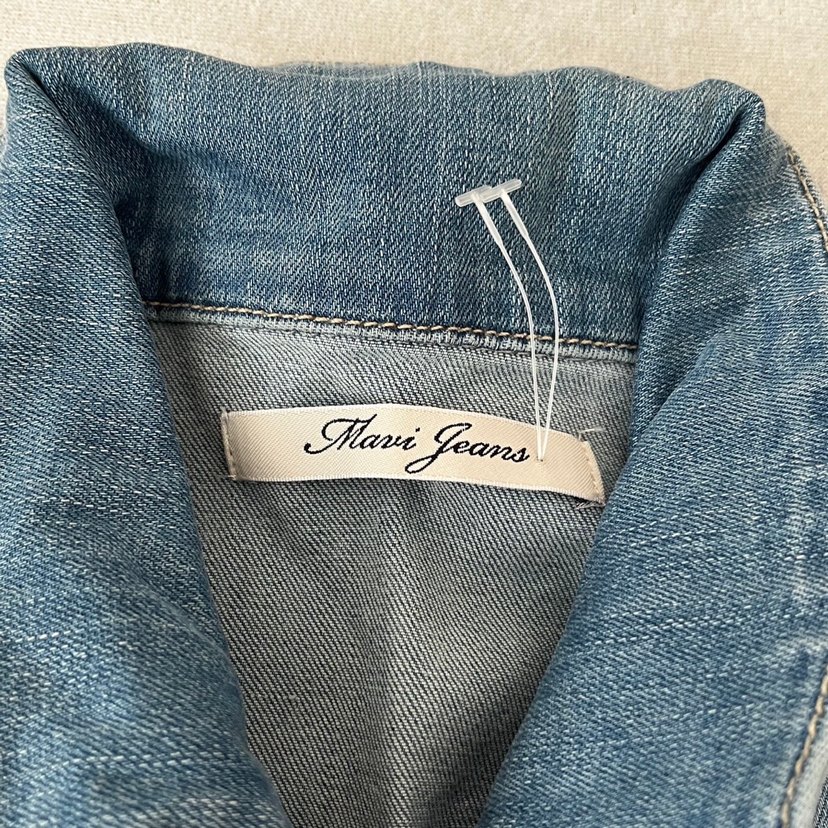 Düğmeli Kadın Mavi Denim Ceket - Görsel 2