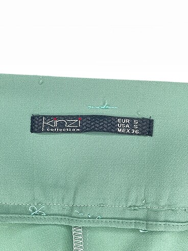 s Beden yeşil Renk PreLoved Kumaş Pantolon %70 İndirimli.